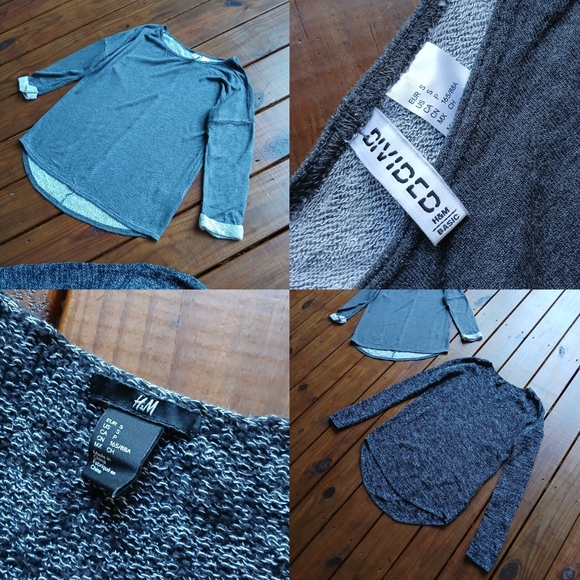 H&M size S gray black knit sweater pullover bundle set of 2 - Picture 6 of 6